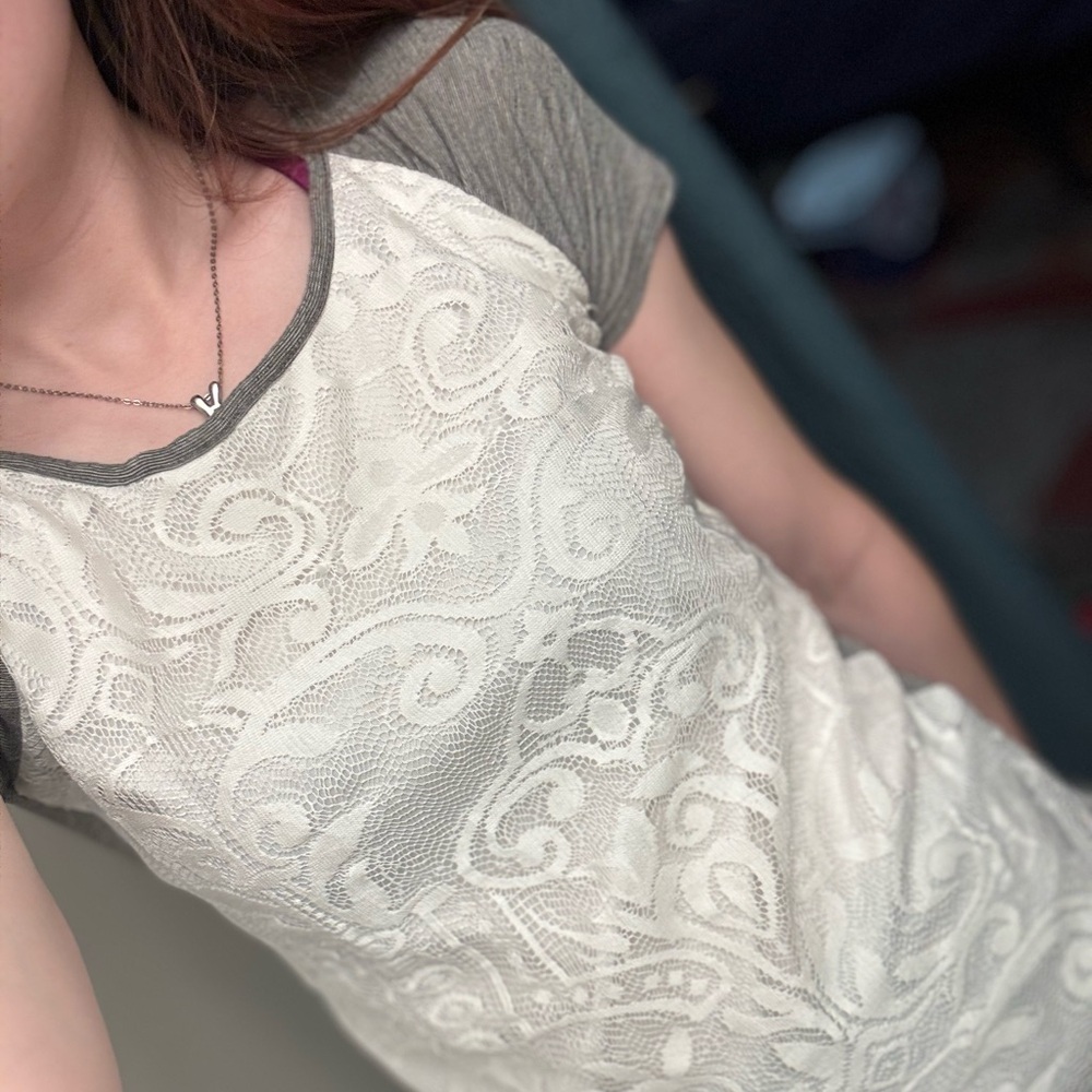 Maurices Lace Panel Top